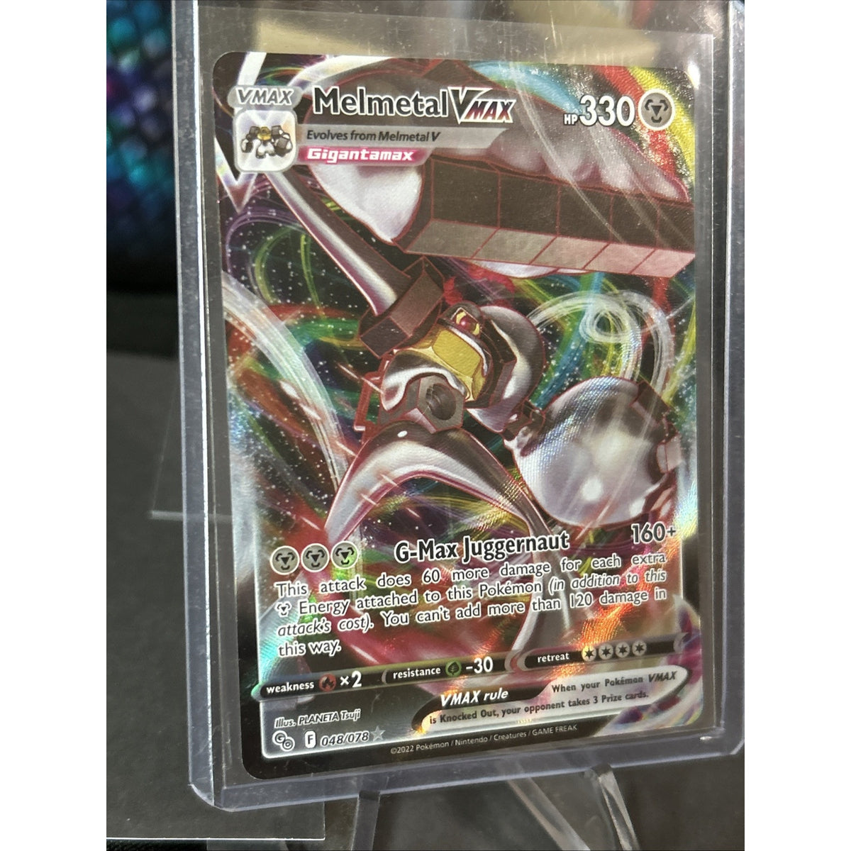 Melmetal VMAX 048/078 Pokémon GO Full Art Holo Foil / Pack Fresh New