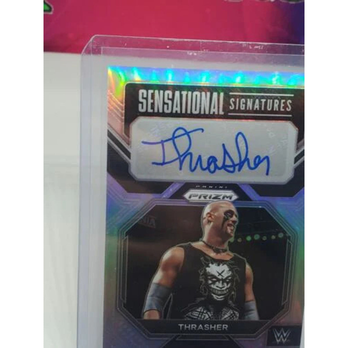 2023 Panini Prizm WWE Thrasher Auto Sensational Signatures Base Headbangers THR