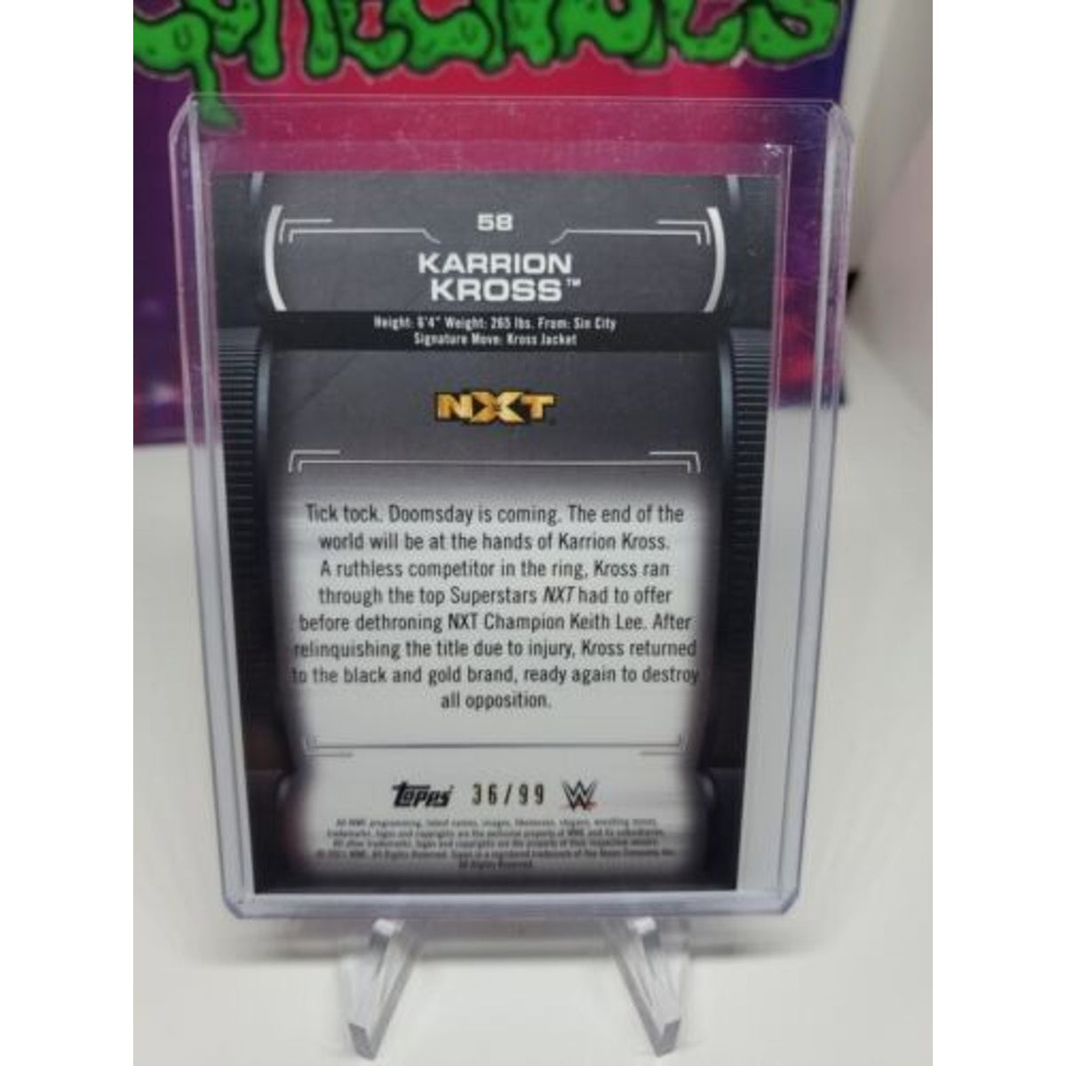 Karrion Kross Topps WWE Undisputed 2021 Purple /99
