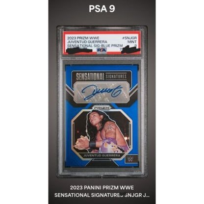 2023 Panini Prizm WWE Sensational Signatures Blue Juventud Guerrera /49 PSA 9
