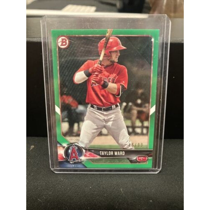 Green 2018 Bowman Prospects Taylor Ward 46/99 Los Angeles Angels #BP29 Pack New