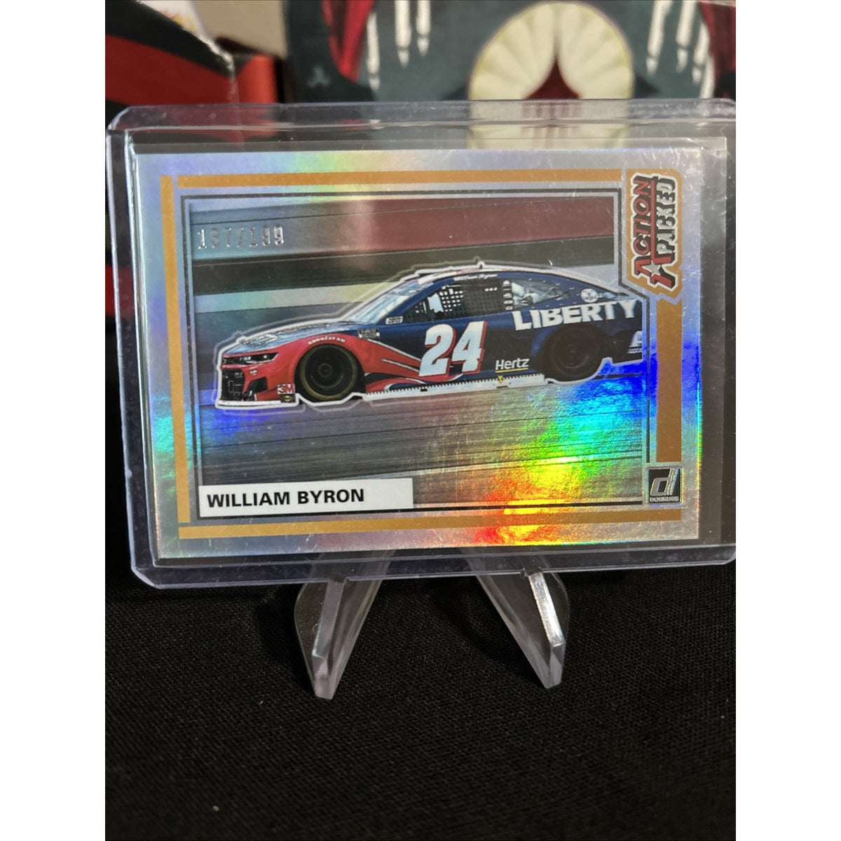2021 Donruss Racing #AP6 William Byron Action Packed /199 - Pack Fresh New