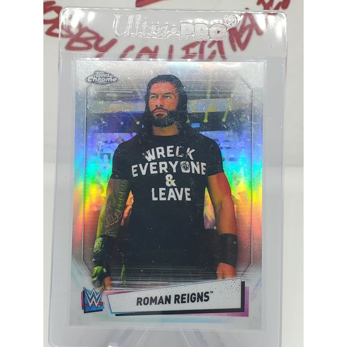 2021 Topps Chrome WWE - Roman Reigns #64 Refractor
