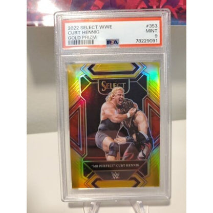 2022 Panini Select WWE "Mr Perfect" Curt Hennig 353 Mezzanine Gold /10
