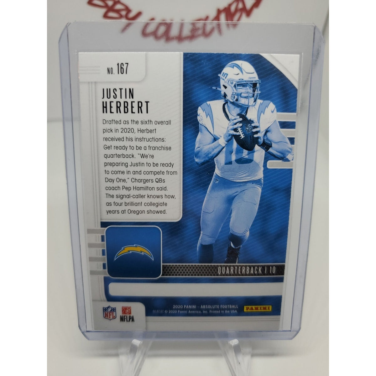 JUSTIN HERBERT RC 💥 2020 Panini Absolute Football Rookie Card #167