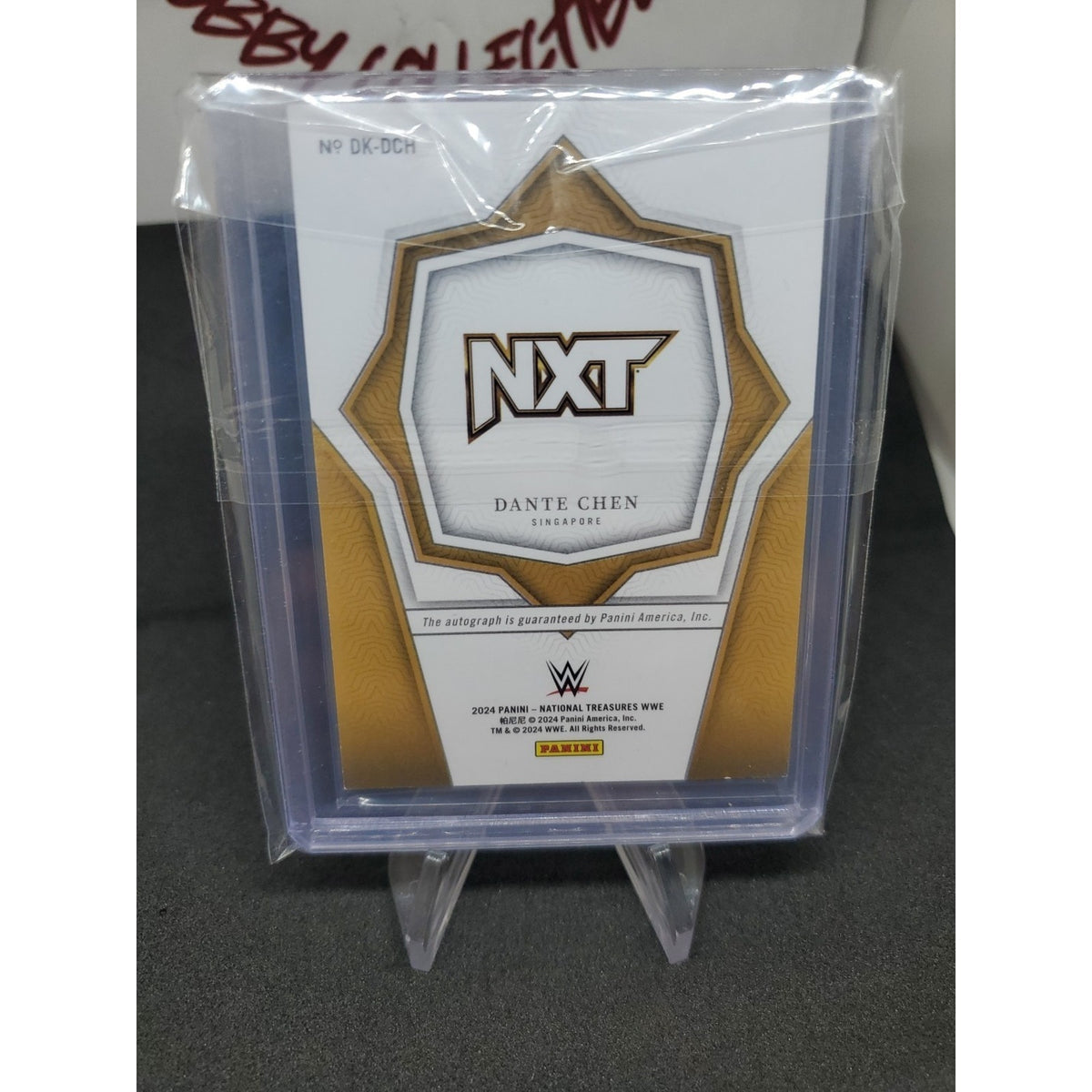 2024 National Treasures WWE Dante Chen Gold Definitive Ink AUTO /99 #DK-DCH