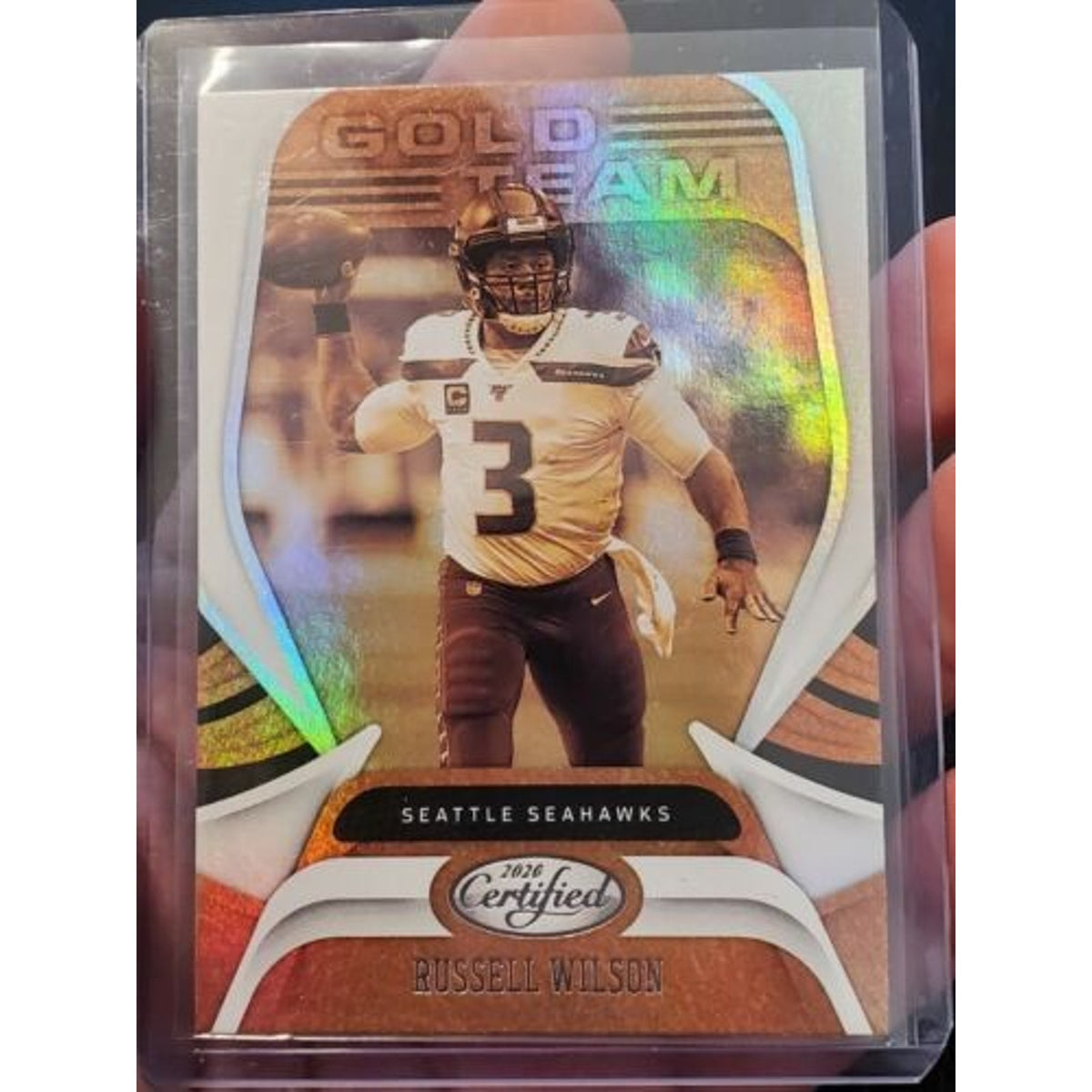 Certified Gold Team #GT-RW Russell Wilson Seahawks 2020 Panini