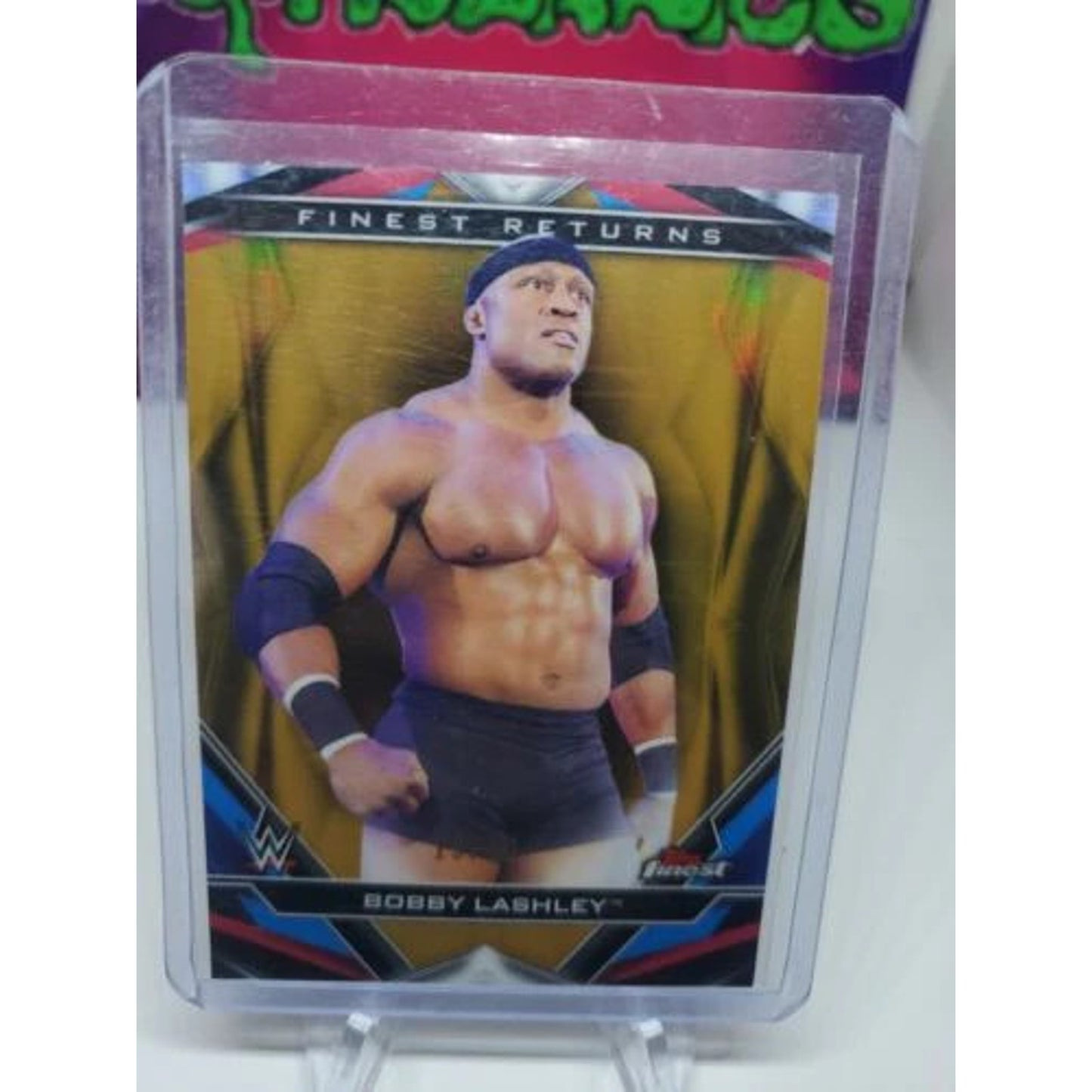 Bobby Lashley 2020 Topps Finest WWE Decade's Returns Gold Refractor #/50 #R