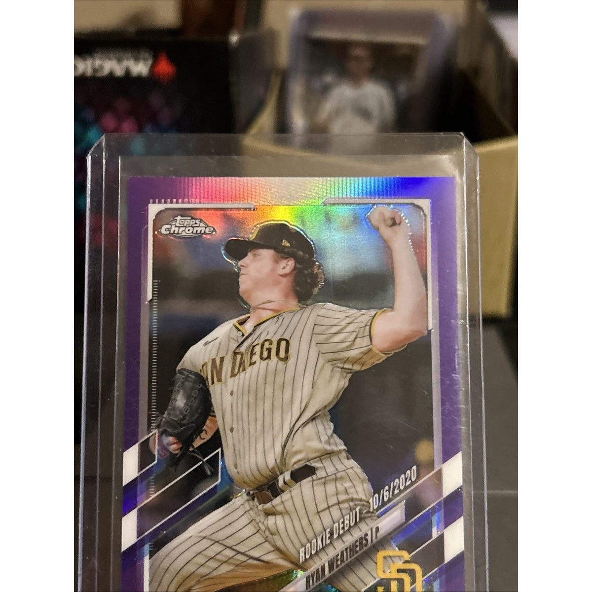2021 Topps Chrome Update Baseball #USC15 Ryan Weathers RC Rookie Purple / New