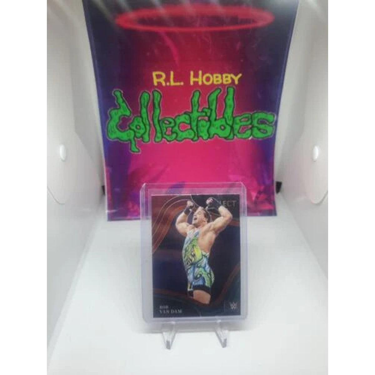 2022 WWE SELECT RETAIL BLASTER EXCLUSIVE RED & BLUE ROB VAN DAM RINGSIDE SP