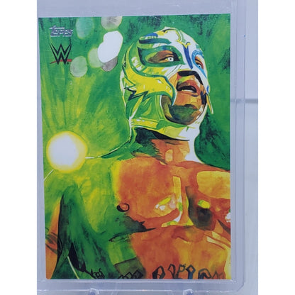 2021 Topps WWE Undisputed Rob Schamberger Illustrations #RS6 Rey Mysterio