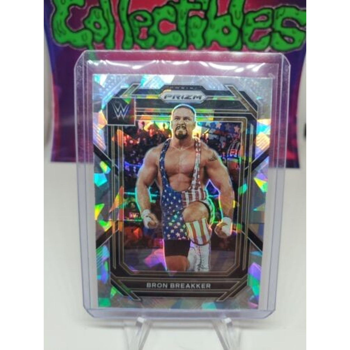 Bron Breakker 2023 Panini Prizm Cracked Ice WWE #161 NXT Holo Card Insert