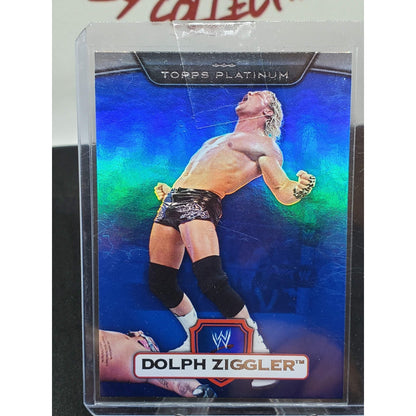 2010 Topps Platinum WWE Dolph Ziggler #115 Blue Sp Parallel /199