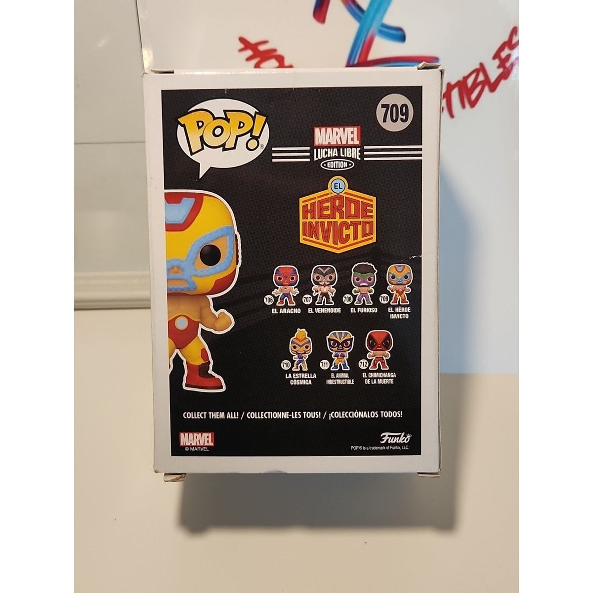 Marvel Luchadores El Heroe Invicto Iron Man Funko POP Vinyl Figure #709