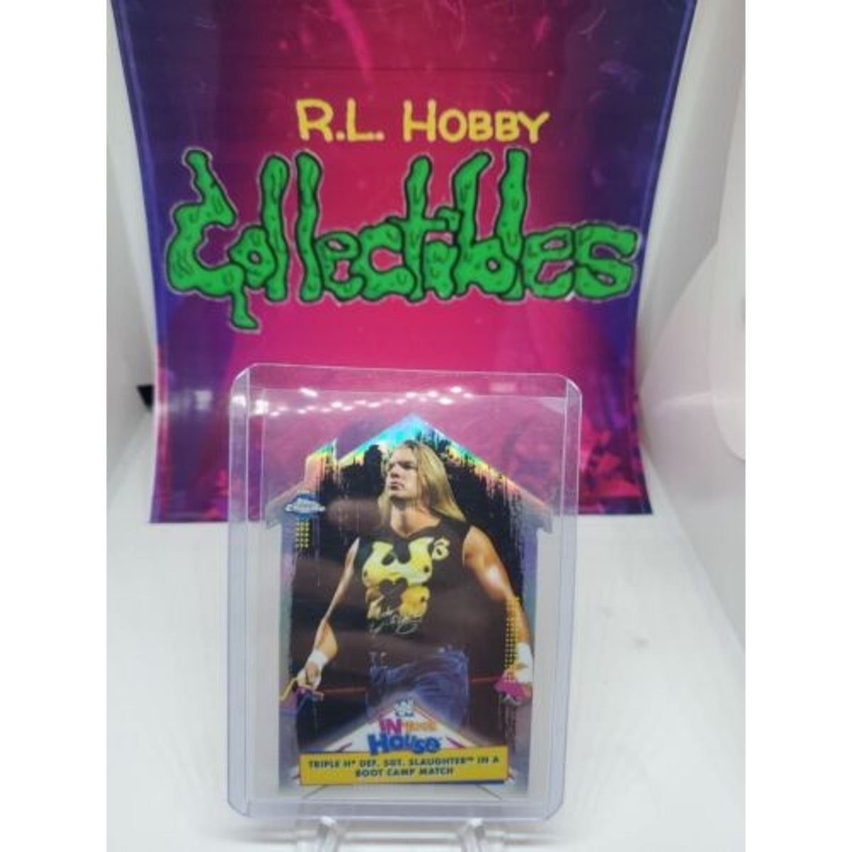 2021 Topps Chrome WWE #IYH-15 Triple H Die-Cut In Your House SP Refractor
