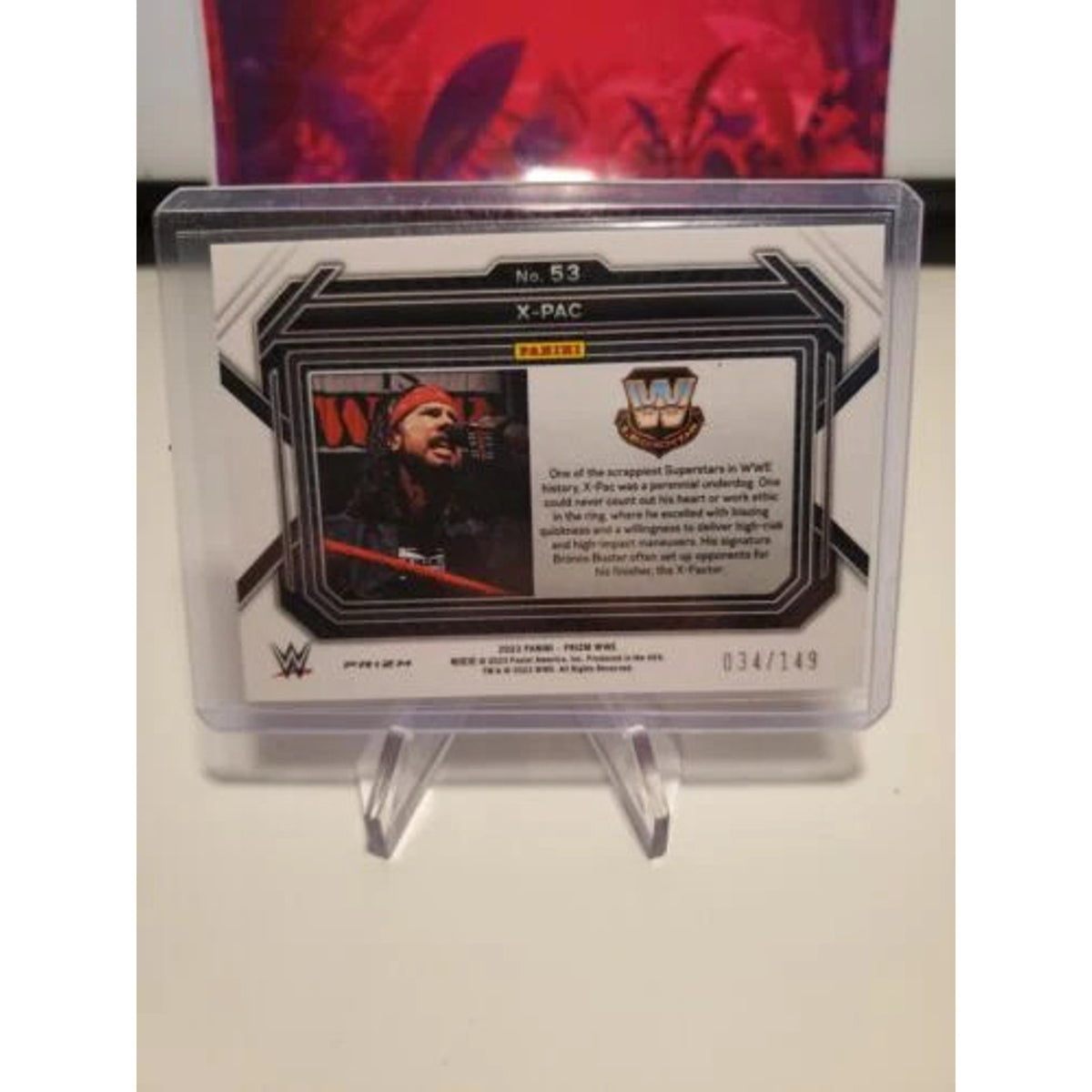 2023 Panini Prizm WWE Purple Prizm X-PAC 034/149 #53 SP 123 Kid