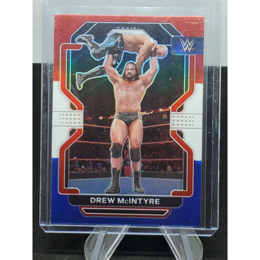 2022 Panini Prizm WWE Red White & Blue Prizm Drew McIntyre #155