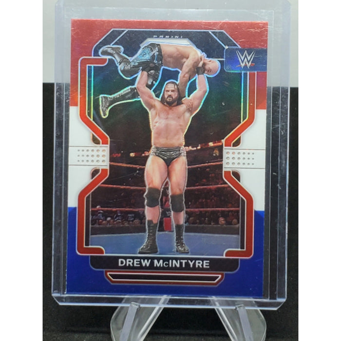 2022 Panini Prizm WWE Red White & Blue Prizm Drew McIntyre #155
