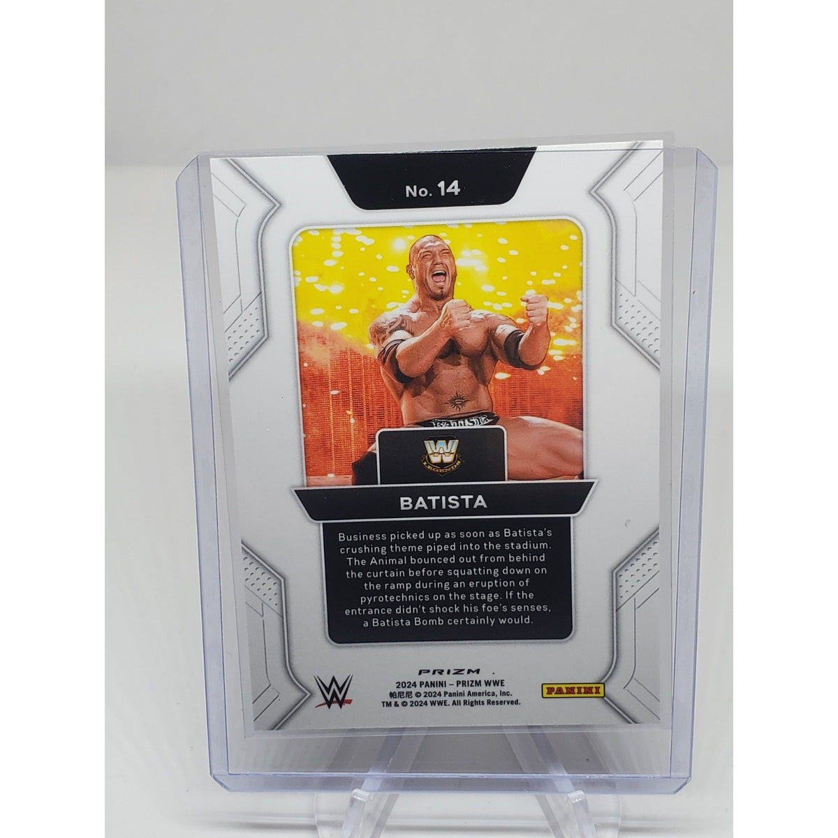 2024 WWE - Prizm - Prizmatic Entrences - Disco - #14 Batista
