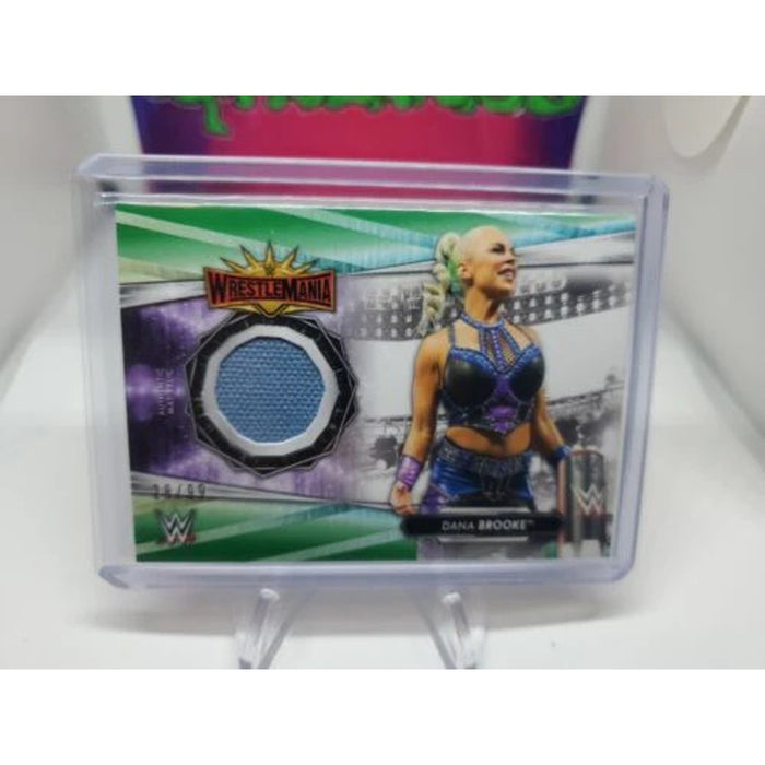 2021 Topps WWE Dana Brooke Wrestlemania 35 Mat Relic Green /99 MR-DA