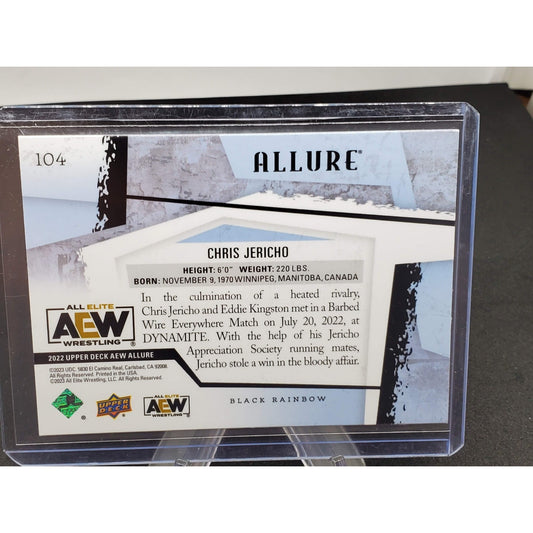 Chris Jericho 2022 Upper Deck Allure AEW Horizontal Table Parallel #104