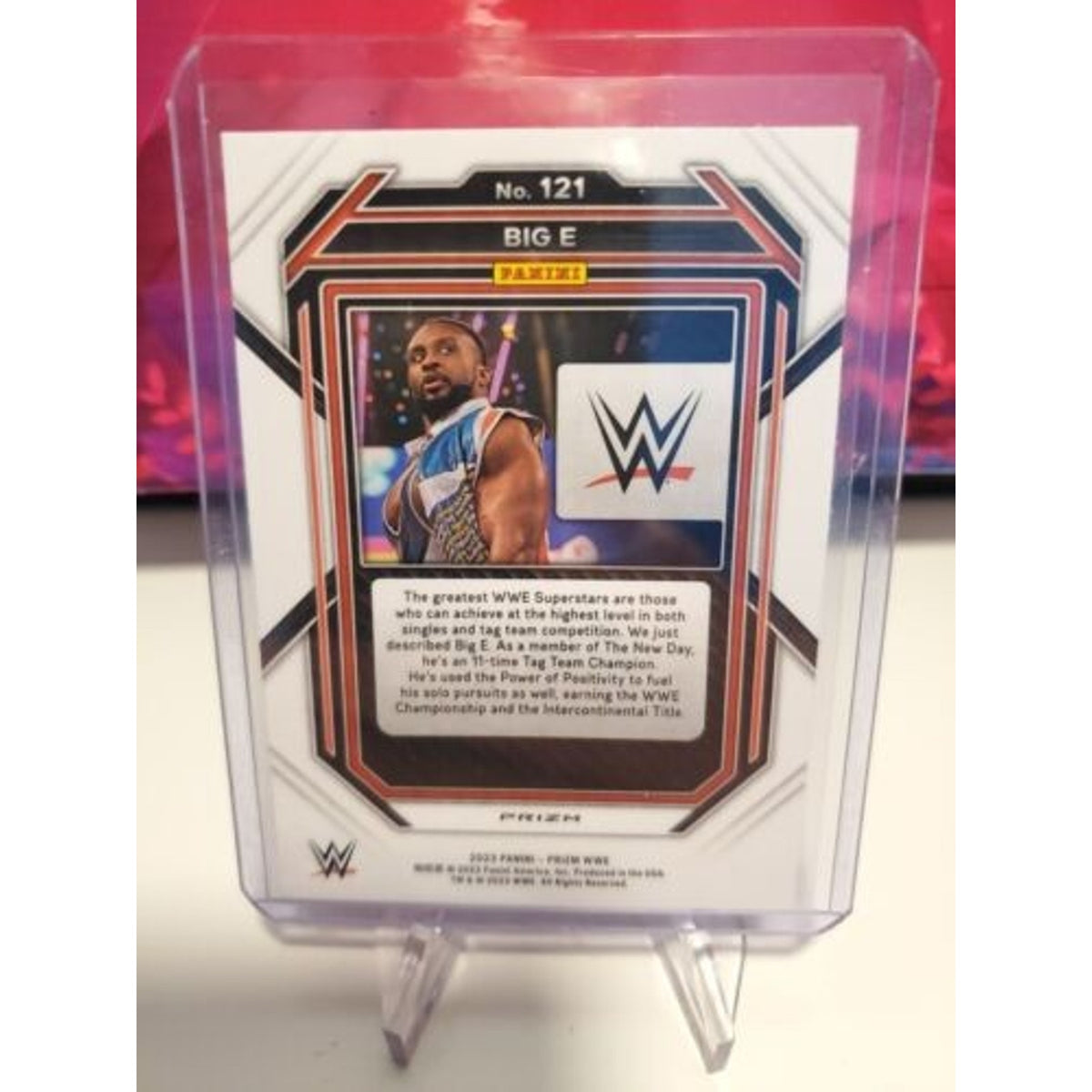 2023 Panini Prizm WWE Cracked Ice Big E #121