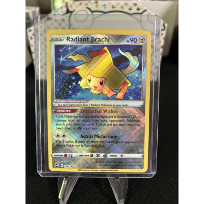RADIANT JIRACHI 120/195 POKEMON SILVER TEMPEST HOLO - Top Loaded Pack Fresh New