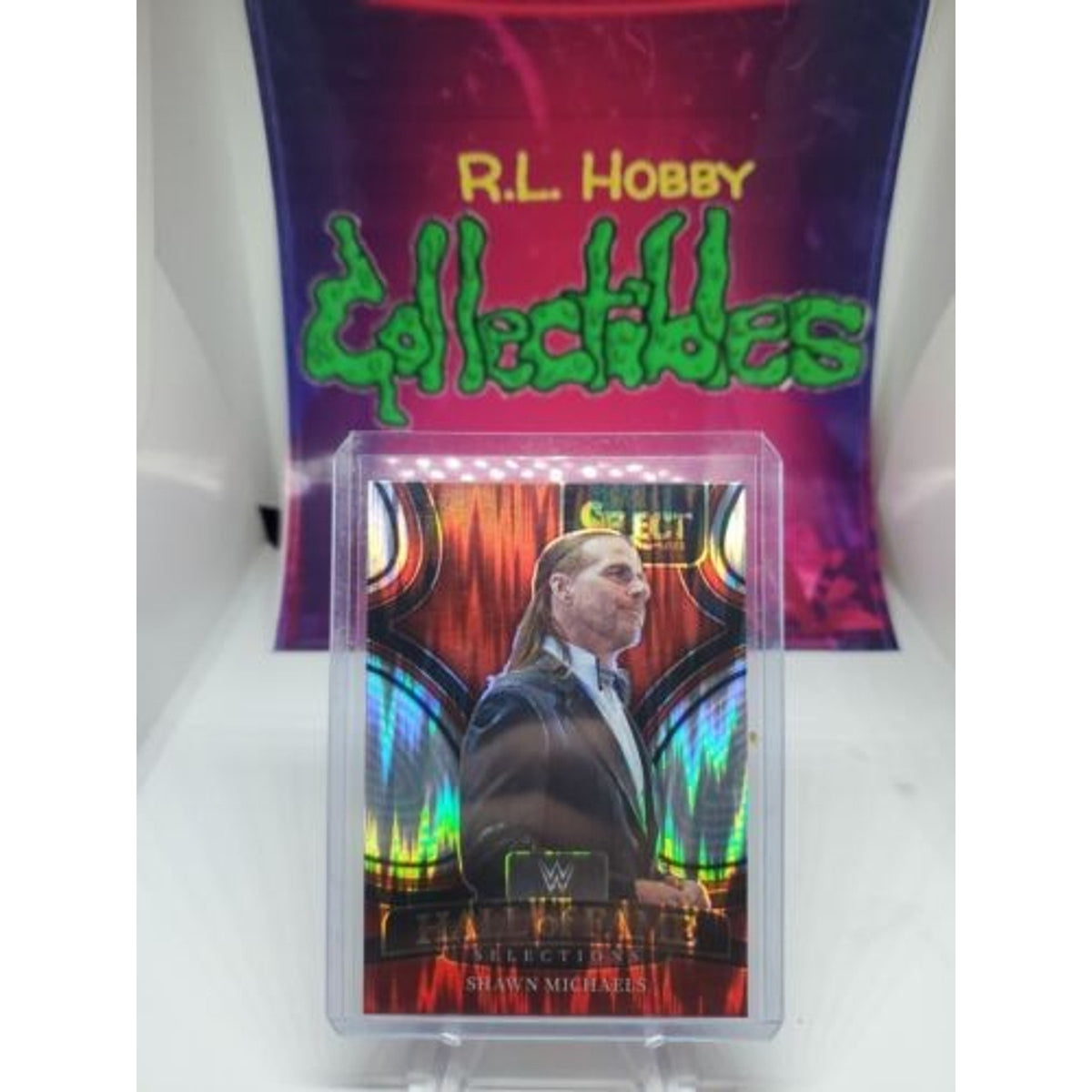 Shawn Michaels 2022 WWE Panini Select Hall of Fame Selections Silver Flash Prizm