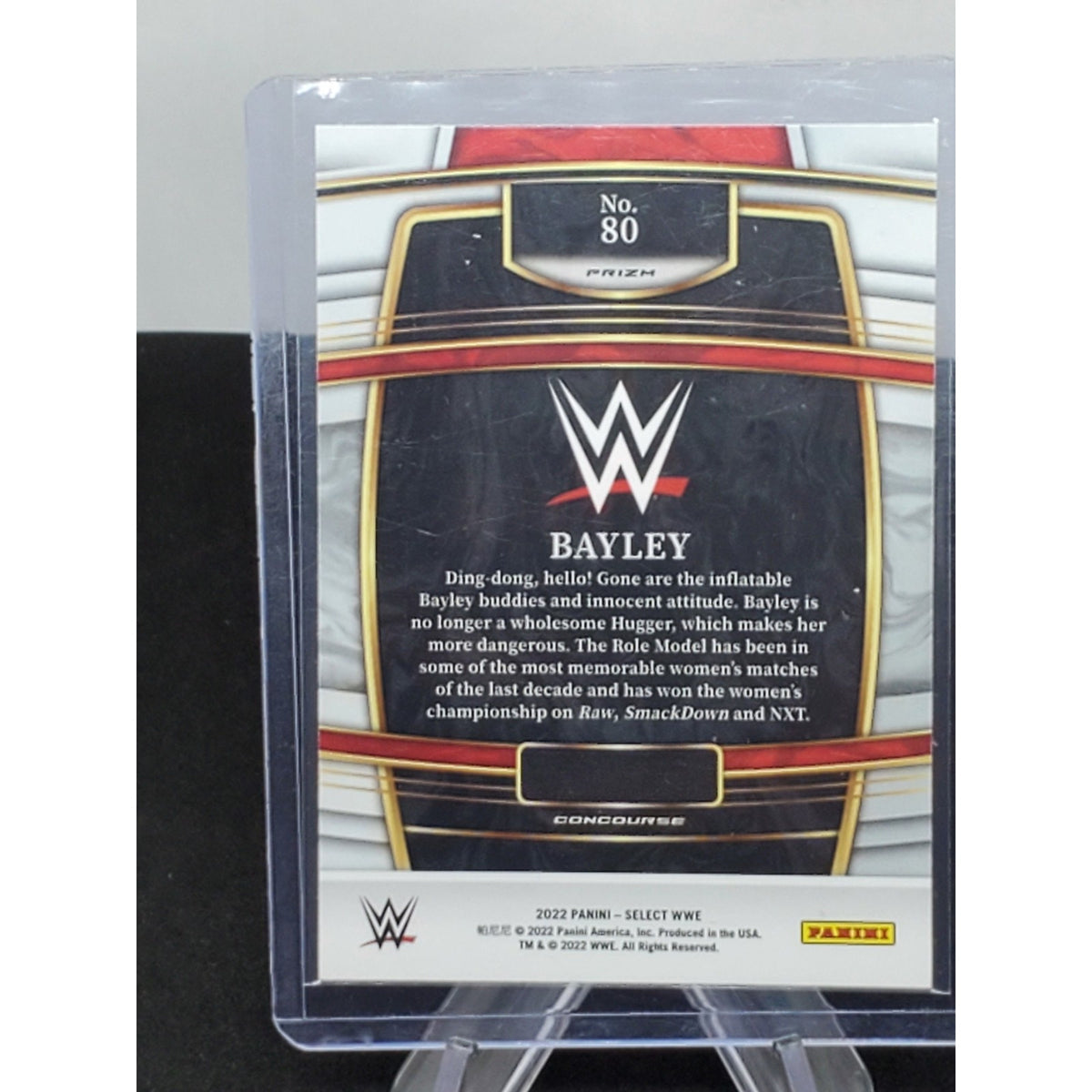 Bayley Concourse Retail Silver 2022 Panini SELECT WWE #80