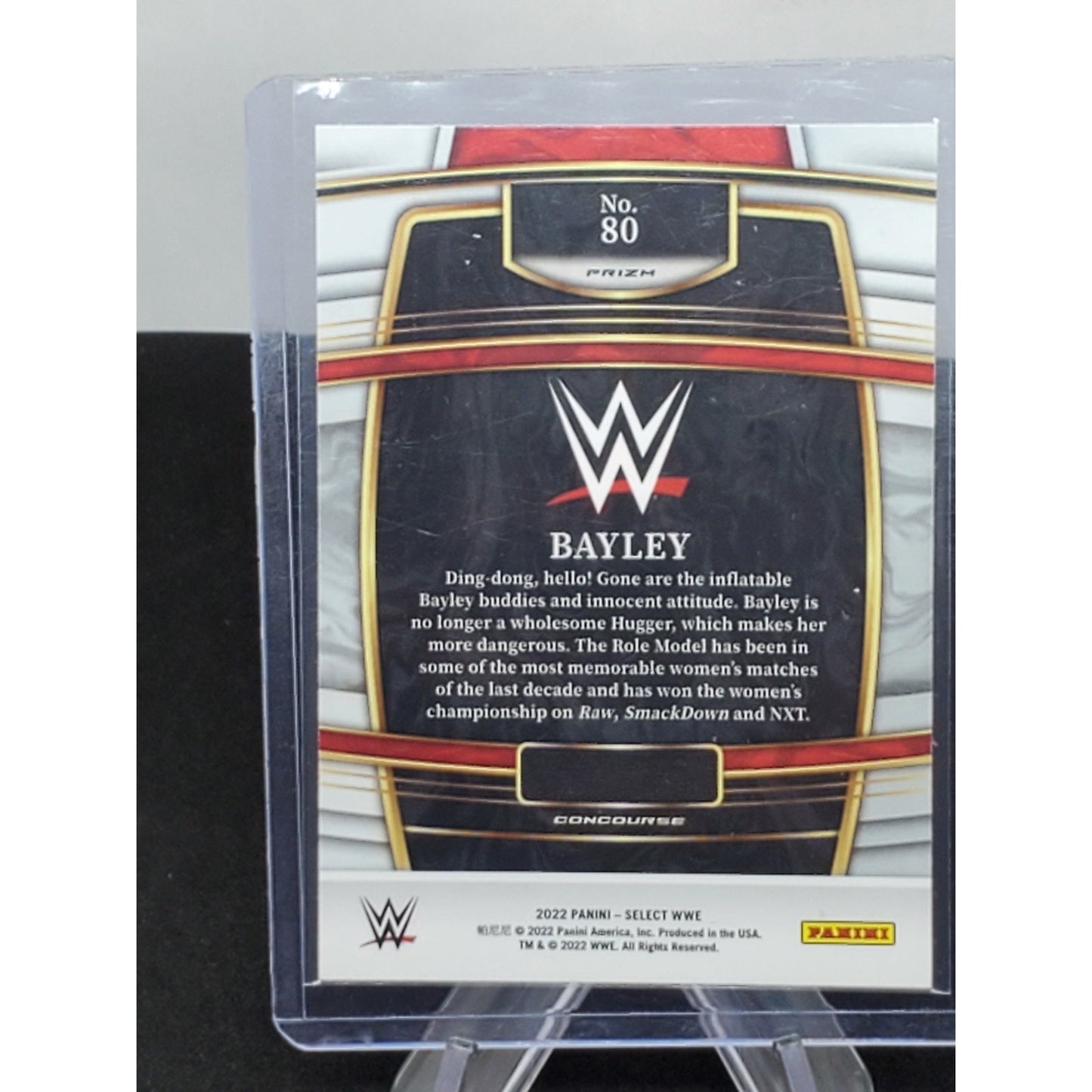Bayley Concourse Retail Silver 2022 Panini SELECT WWE #80