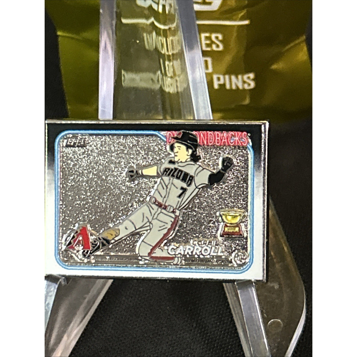 2023 Topps Corbin Carroll RC 2 Of 10 Exclusive Collectors Box PIN Diamondbacks