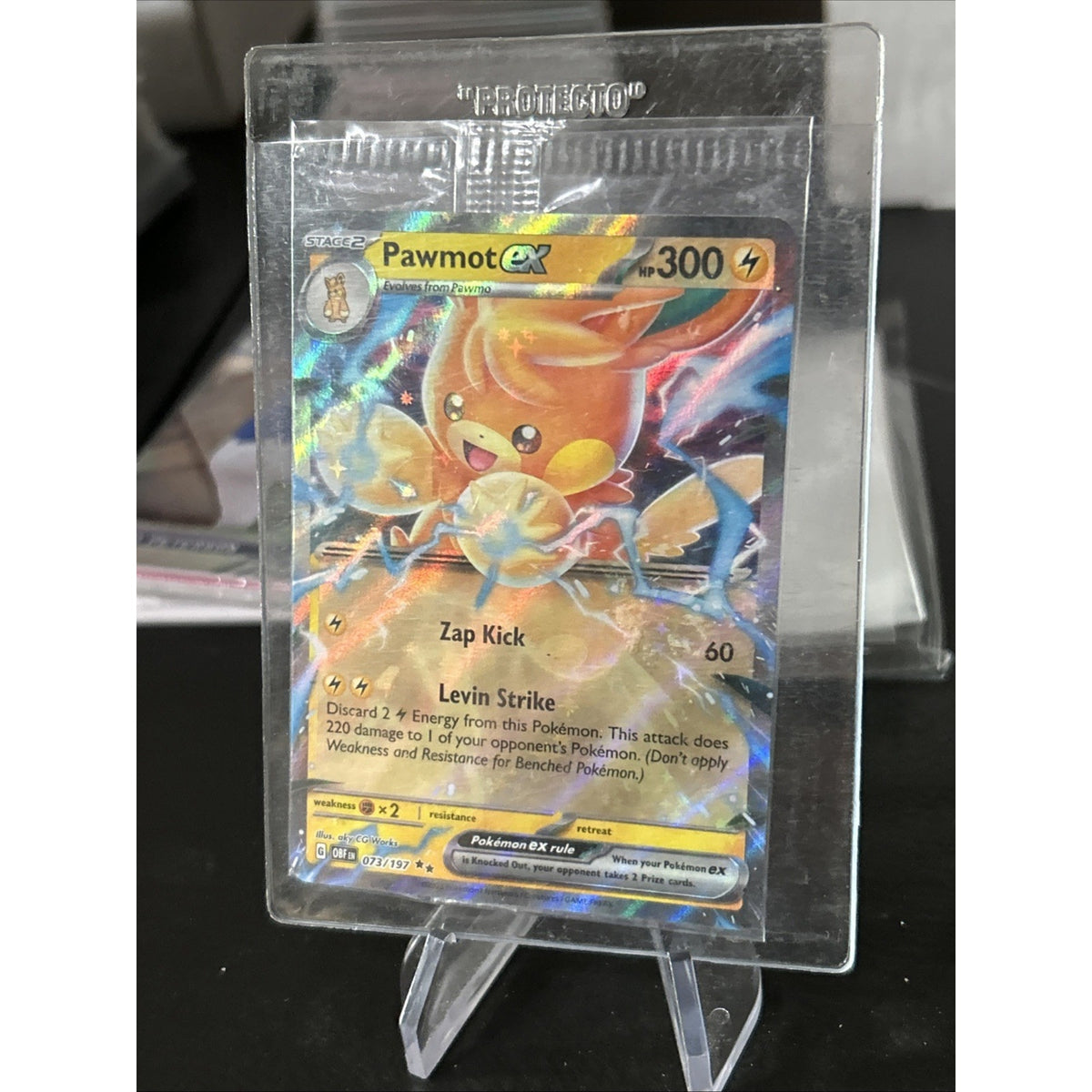 Pawmot EX 073/197 Pokemon Obsidian Flames Double Rare Holo SEALED MINT-NM