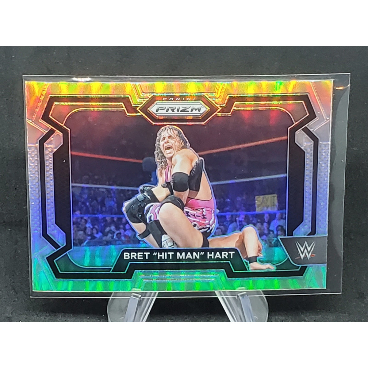 2024 Panini Prizm WWE #26 Bret "Hit Man" Hart Silver Prizms