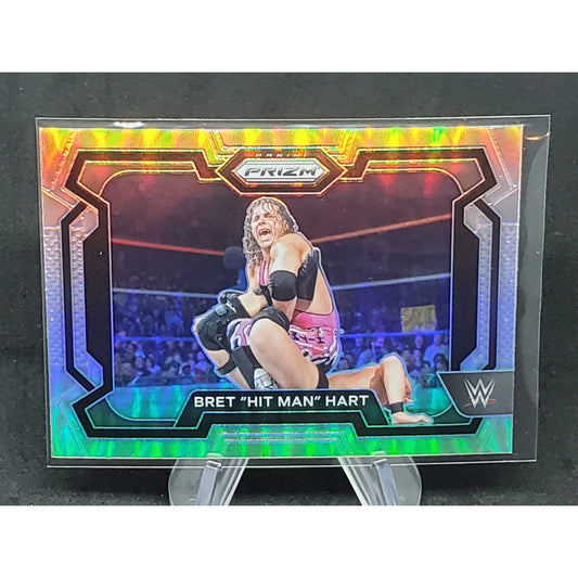 2024 Panini Prizm WWE #26 Bret "Hit Man" Hart Silver Prizms