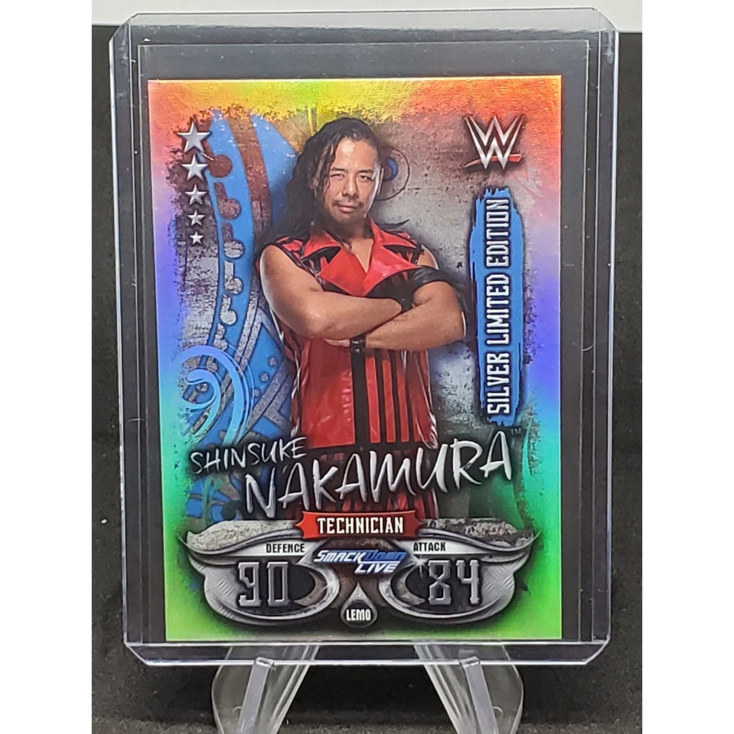 2018 Topps Slam Attax LIVE WWE #LEMG SHINSUKE NAKAMURA SILVER LIMITED EDT