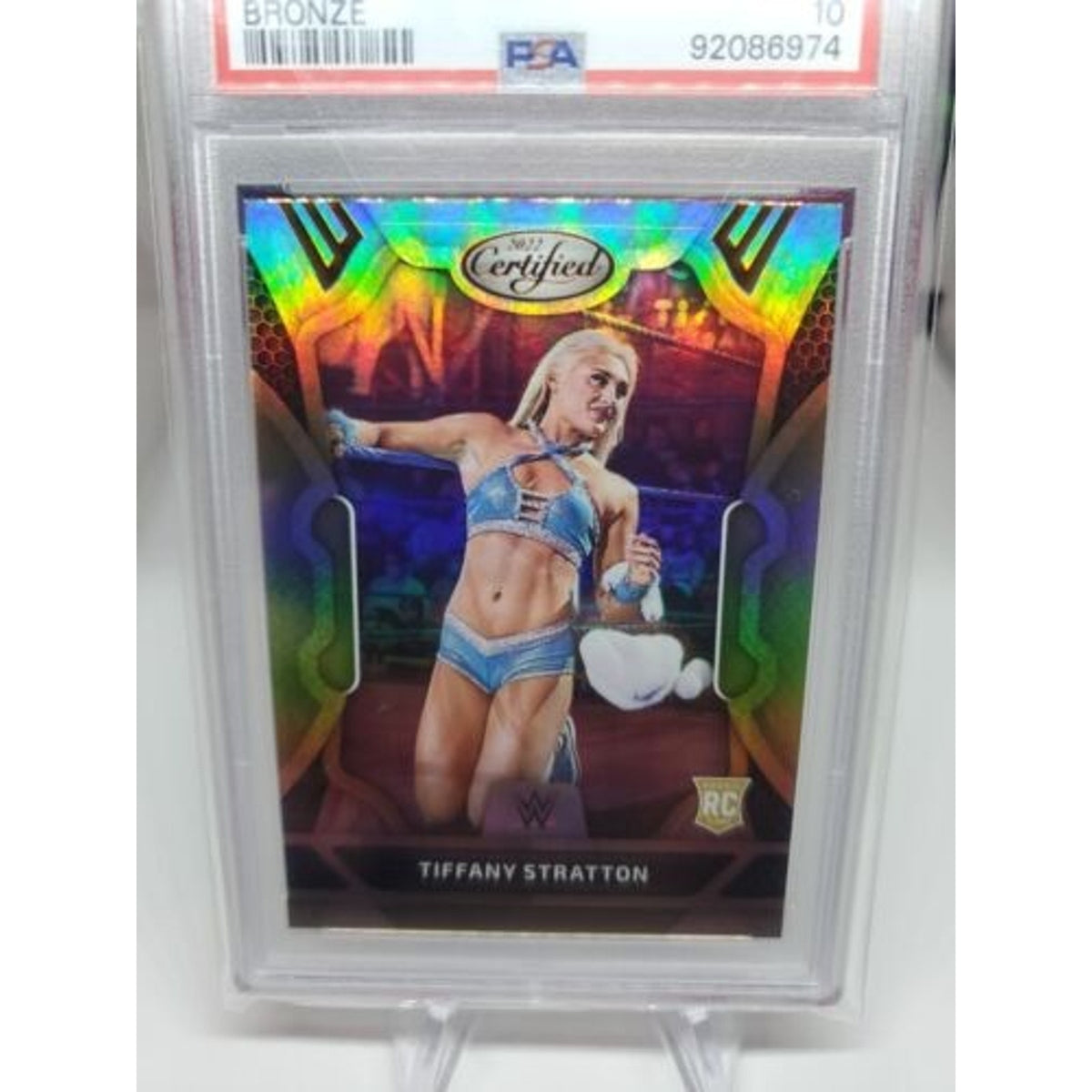 2022 PANINI Chronicles Certified WWE Card #223 Tiffany Stratton RC BRONZE NXT