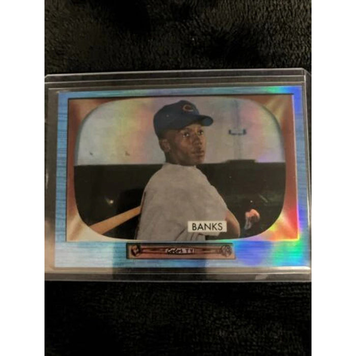 Ernie Banks 2013 Bowman Chrome Draft #242 Blue Sapphire Rookie Reprint Pack New
