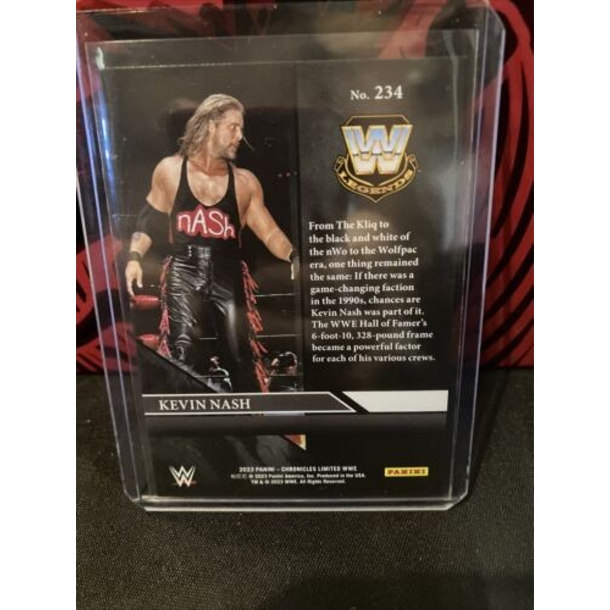 Kevin Nash - Limited Pink Parallel #/199 - 2023 Panini WWE Chronicles / Pack New