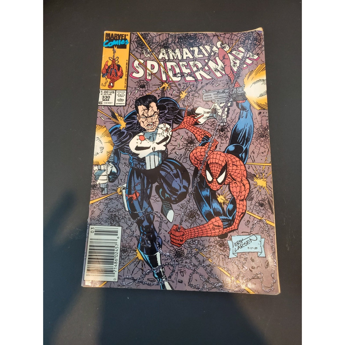 Amazing Spider-Man #330 - High grade - Punisher Cover Art Erik Larsen Combine