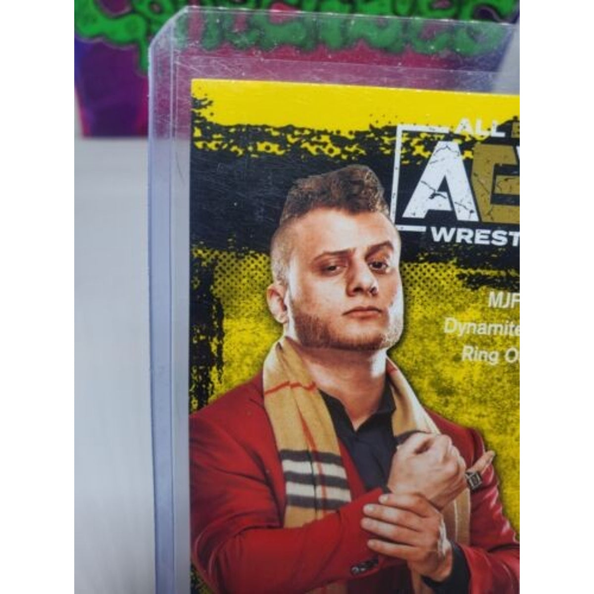 2021 Upper Deck AEW - MJF AEW Magazine Yellow Parallel