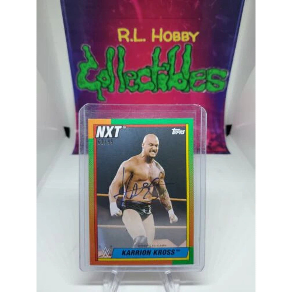 2021 Topps Heritage WWE Autographs Green AKA Karrion Kross Auto #/99
