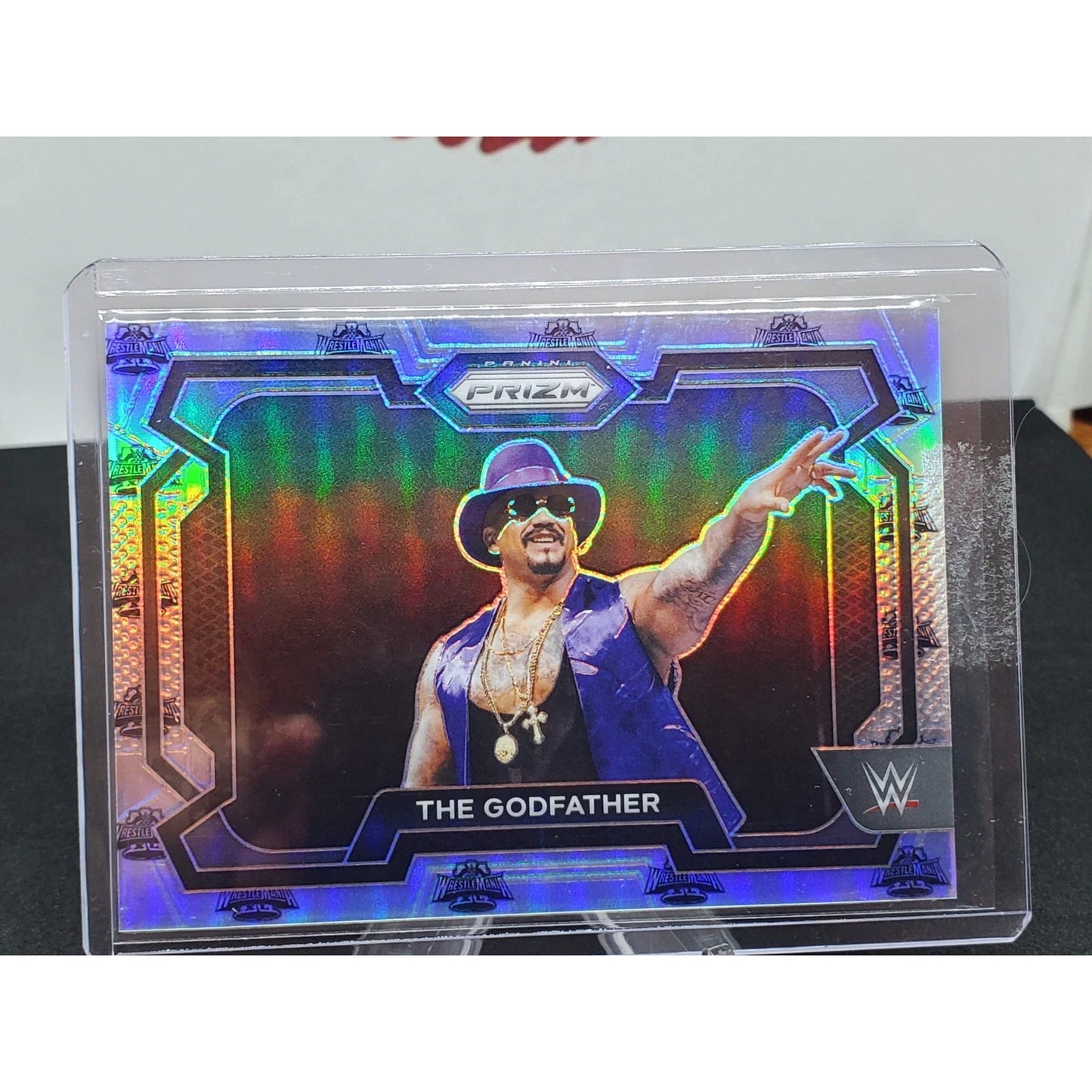 2024 Prizm WWE THE GODFATHER Wrestlemania Logo #/40 HOF #79