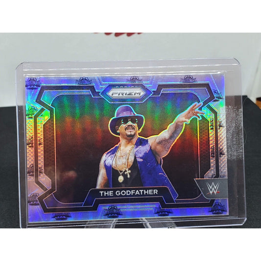 2024 Prizm WWE THE GODFATHER Wrestlemania Logo #/40 HOF #79