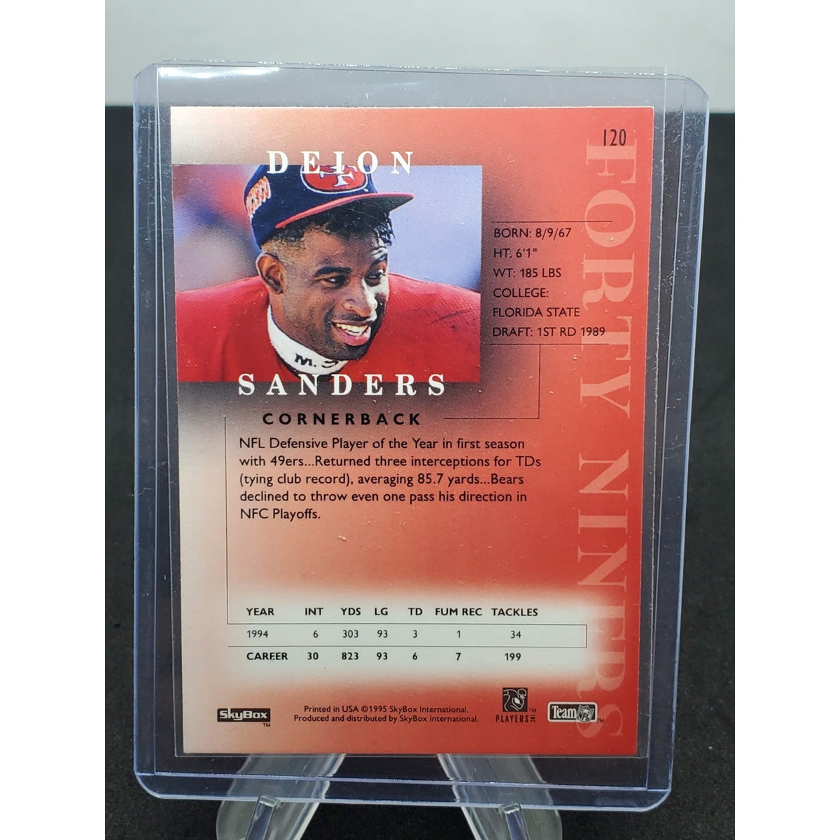 1995 Skybox Premium - Deion Sanders #120