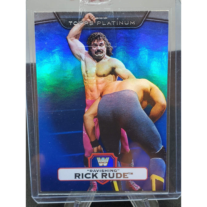RICK RUDE 2010 TOPPS PLATINUM Blue #107 WWE SP #/199 MINT