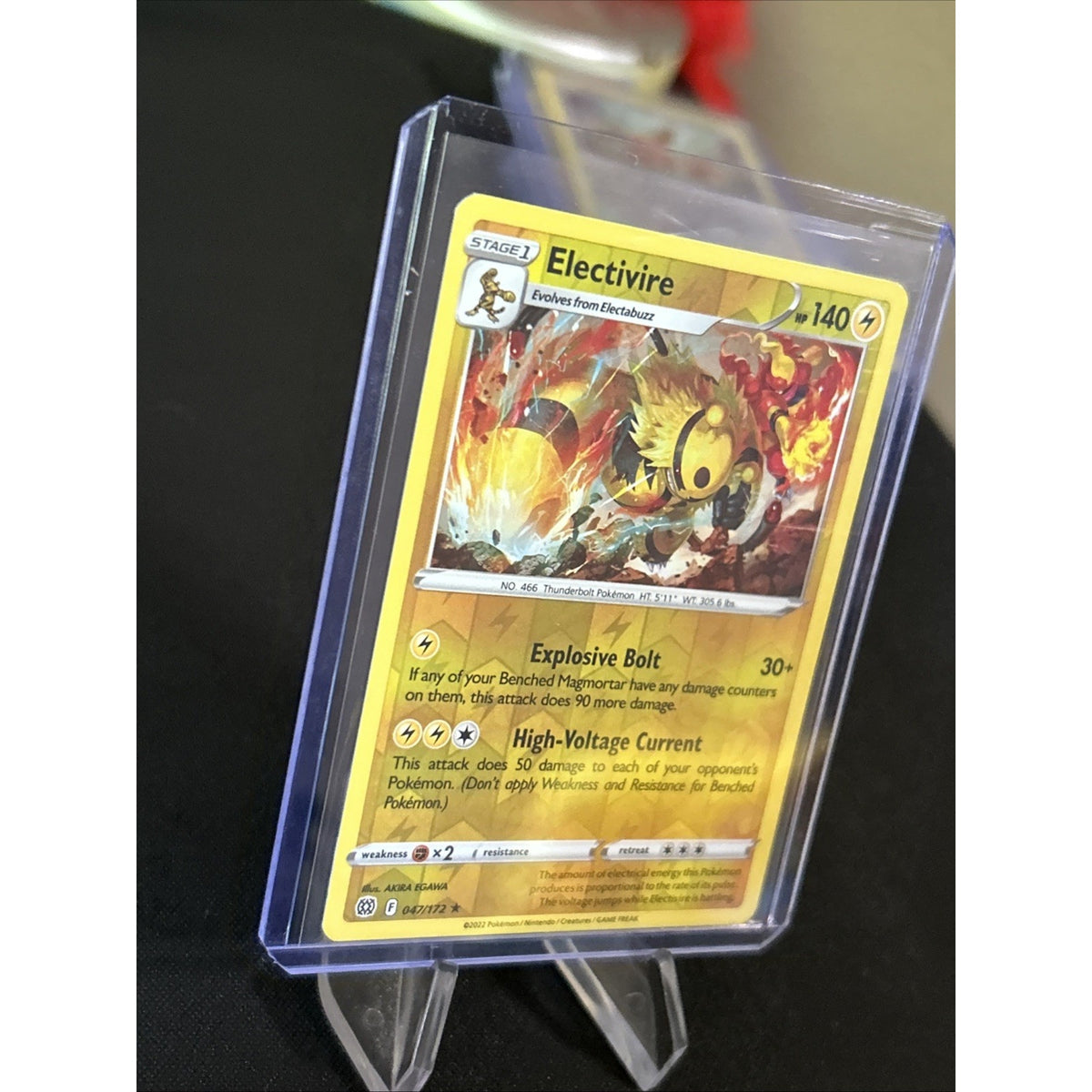 Electivire 047/172 Brilliant Stars (Reverse Holo Rare) - Pack Fresh New Sleeved