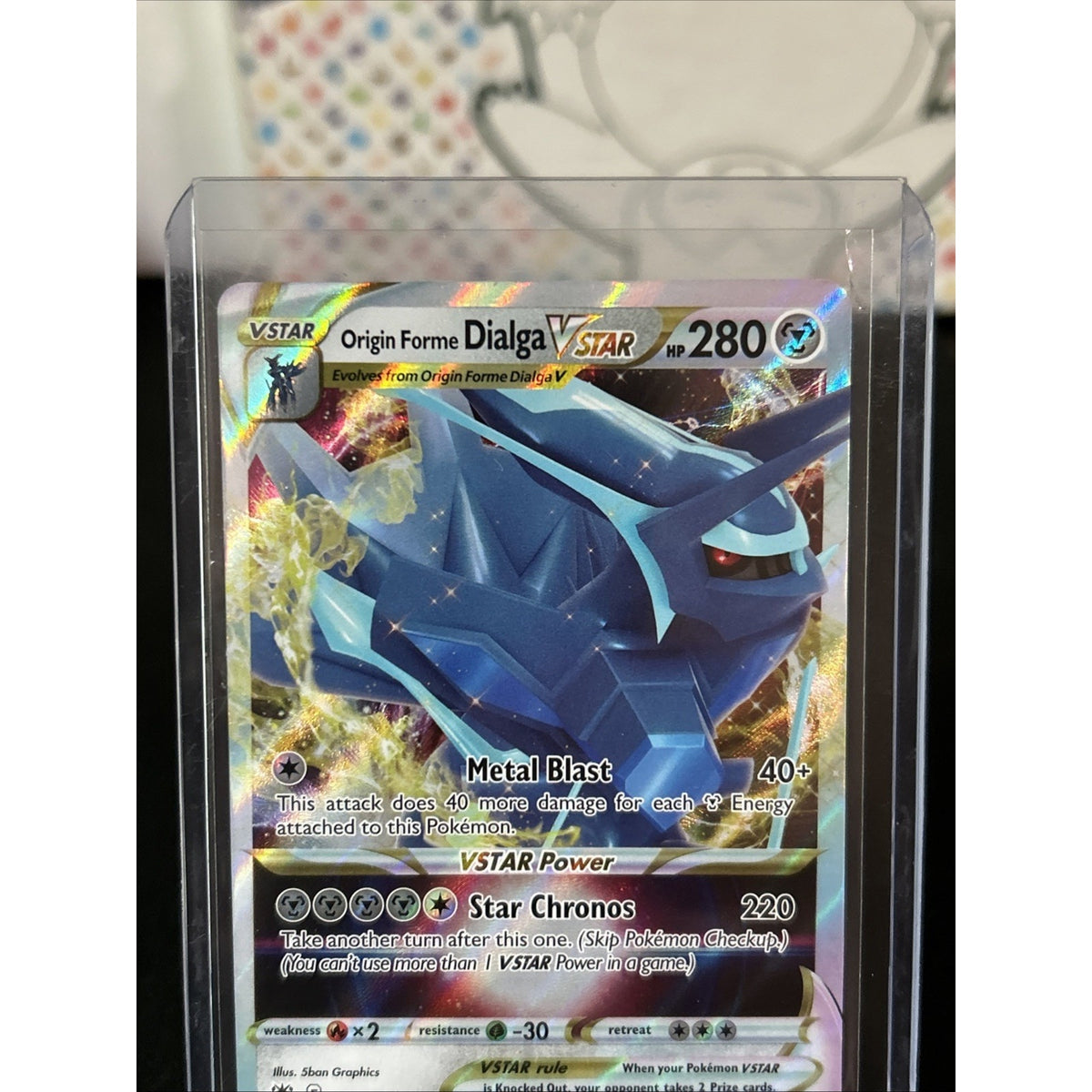 Origin Forme Dialga VSTAR 114/189 Swsh10: Astral Radiance Holo / Pack Fresh New