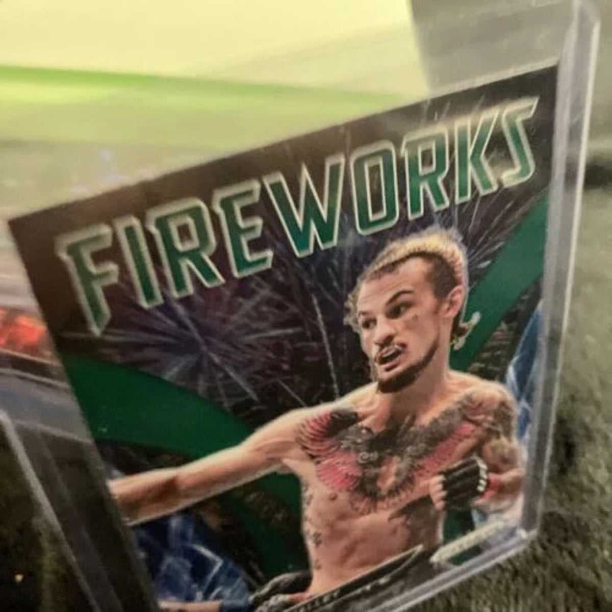 Fireworks SP Pack Fresh New Mint 2022 Panini Prizm UFC Sean O' Malley Green