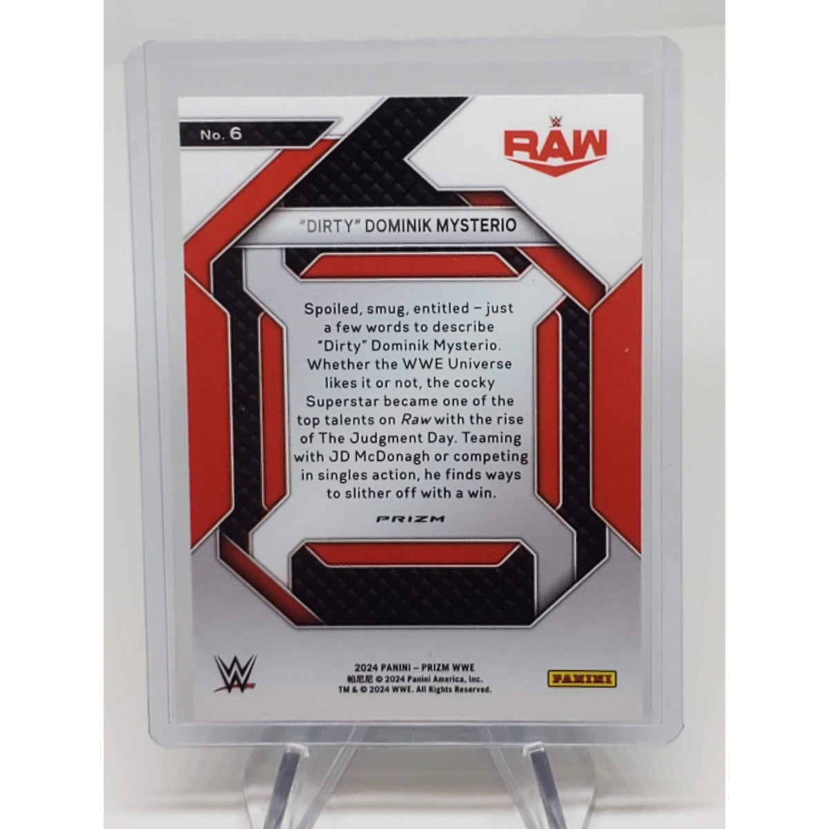 2024 Panini Prizm WWE - Emergent Dominik Mysterio #6 Under Card Prizm