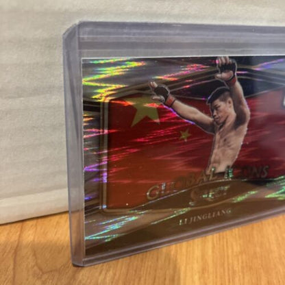 LI JINGLIANG 2022 PANINI Select UFC GLOBAL ICONS SILVER FLASH Prizm SP Pack New